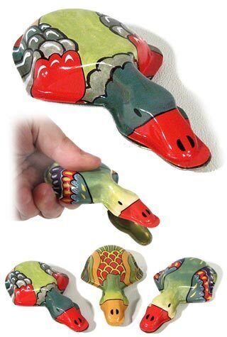 Colorful Duck Clicker Tin Toy