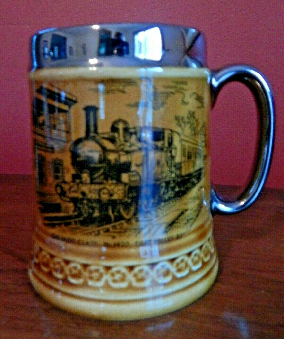 Vintage Lord Nelson Pottery England Dart Valley Railway Tankard Stein Mug Vgc