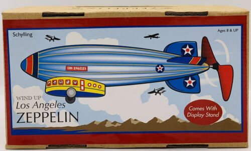 2007 Schylling Wind Up Zeppelin- Los Angeles Collector Series With Stand￼ 9”