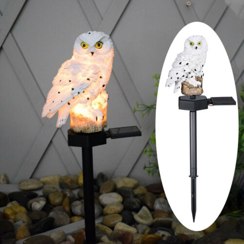 Solar Led Light Stand Owl Garden Landscape Yard Outdoor Decor Lamp Always Bright