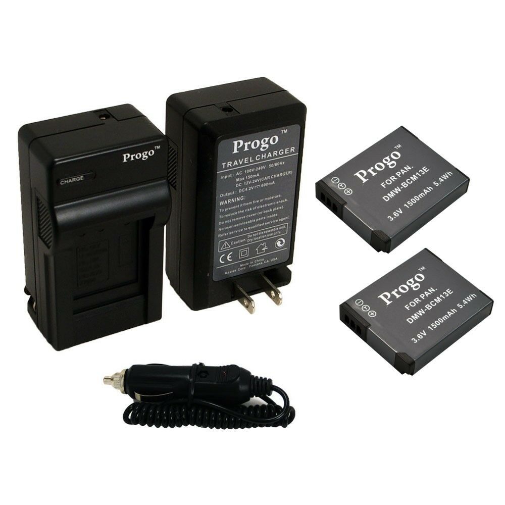 2 Battery + Charger Kit For Panasonic Lumix Dmc-zs50 Dmc-zs45 Dmc-zs40 Dmc-zs35