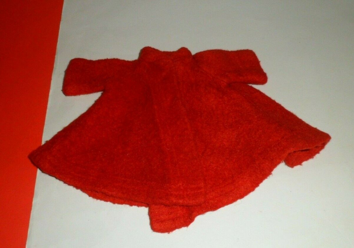 Vintage Miss Nancy Ann Outfit Tagged Red Swing Fleece Coat 1960's