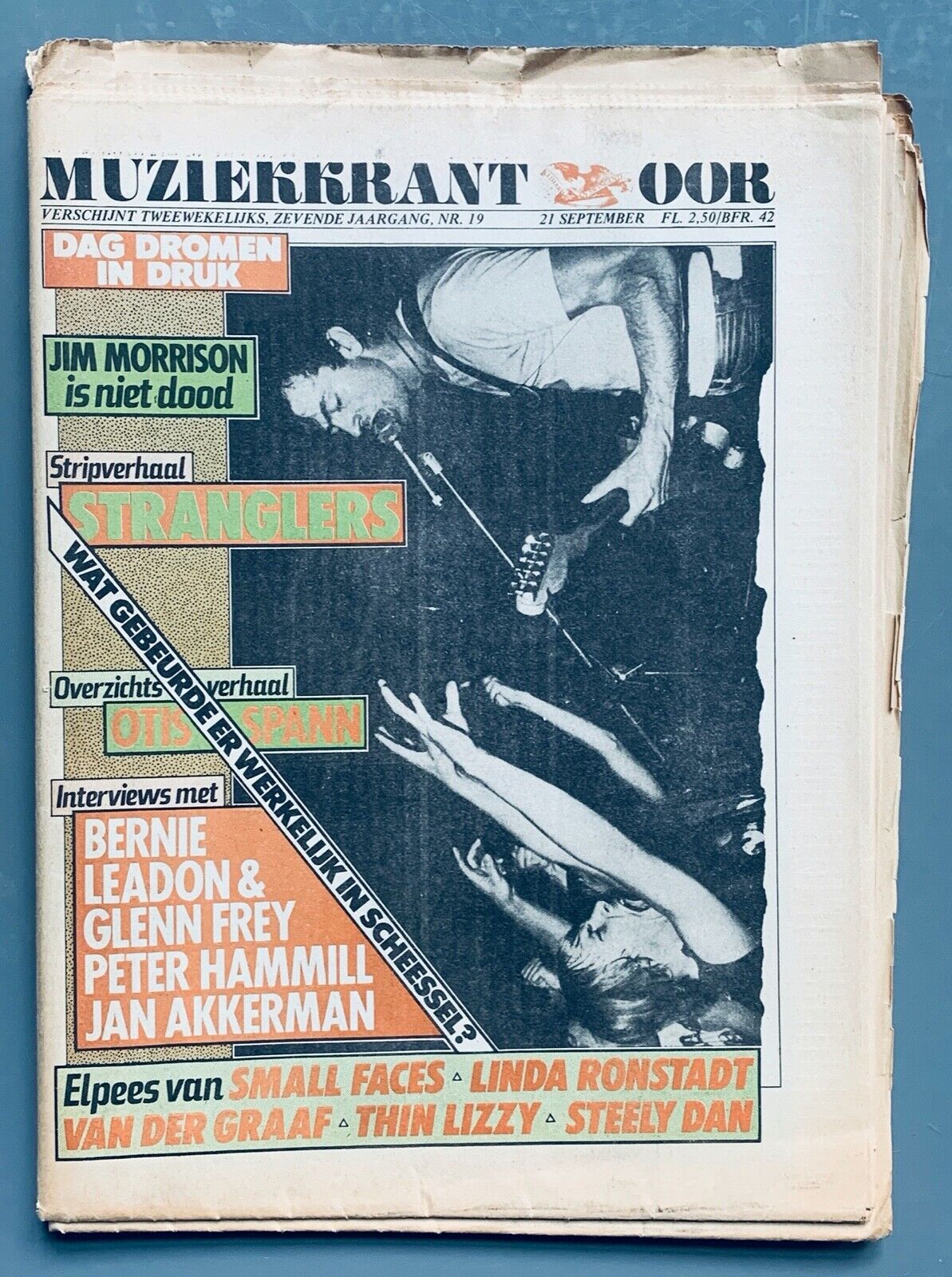 The Stranglers Jim Morrison The Doors Marc Bolan T.rex 1977 Dutch Music Paper